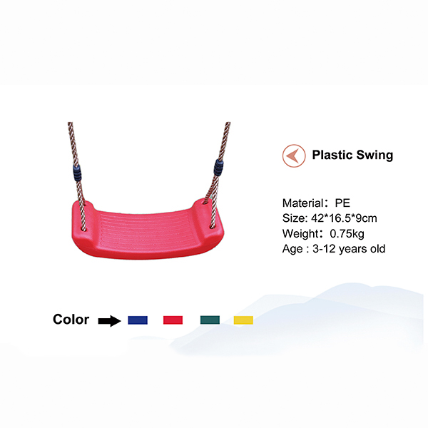 Outdoor plastic swing